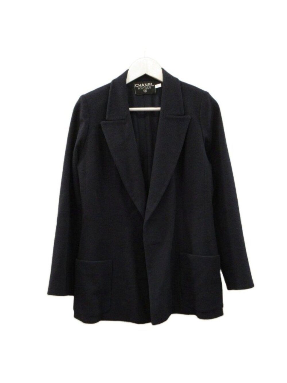 Chanel Tailored Jacket Navy Blue 36
